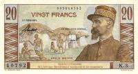 Gallery image for French Equatorial Africa p30: 20 Francs